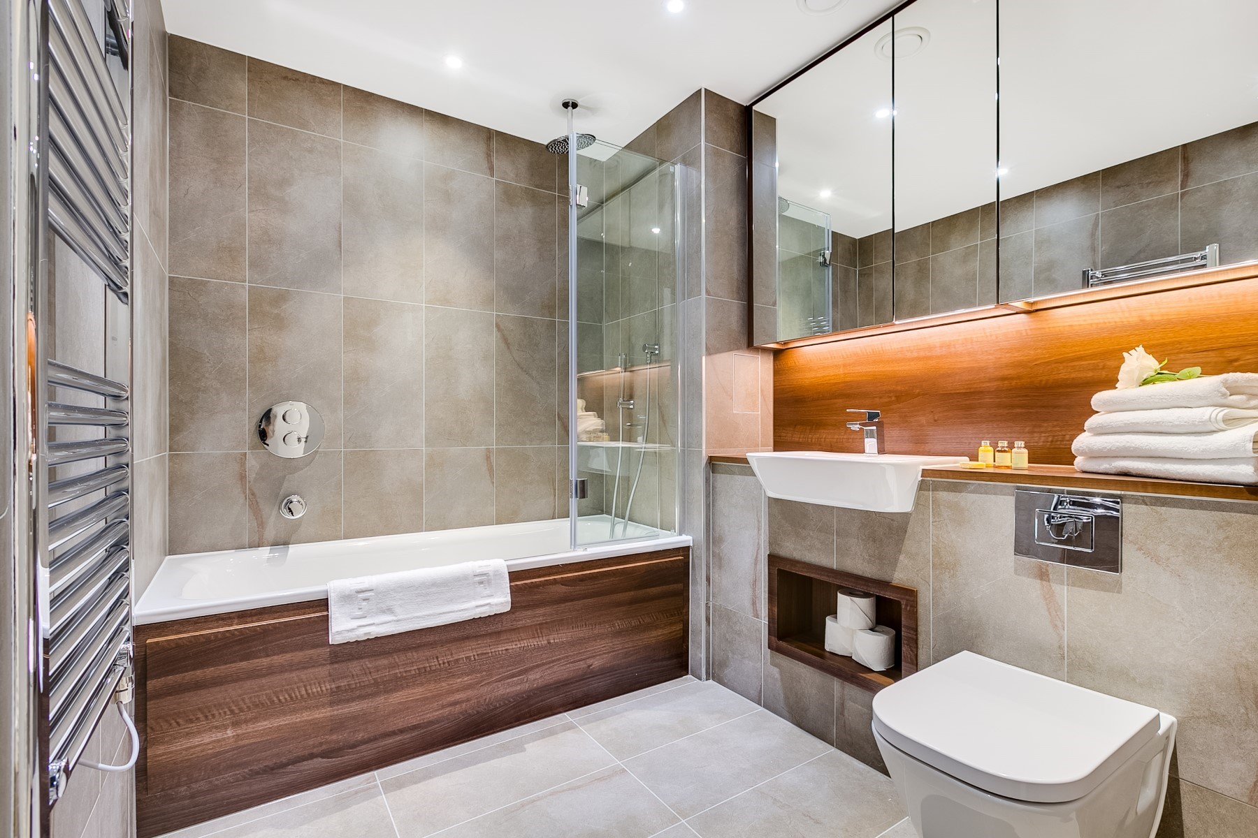 Main Bathroom 2 Bedroom Apartment | Nine Elms Point | MyLo London
