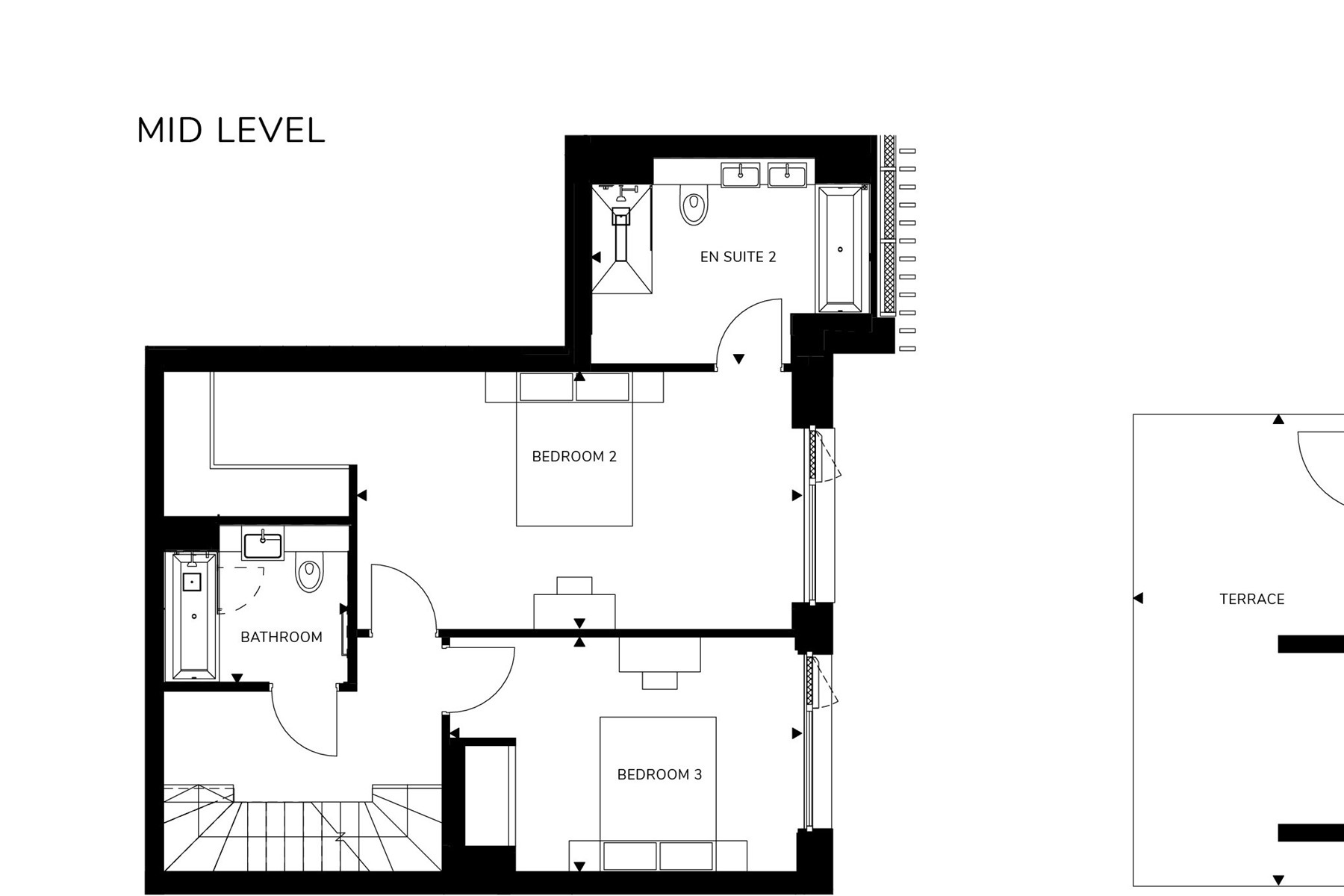 Floorplan MyLo Fulham Three Storey Four Bedroom Apartment