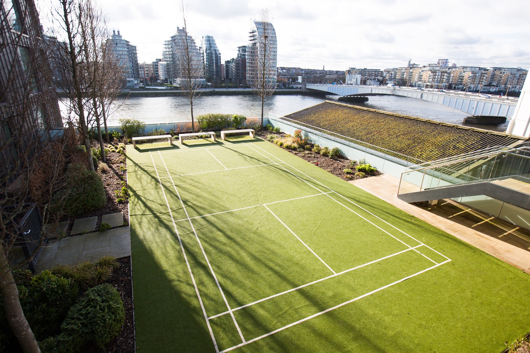 MyLo Fulham Riverside Communal Tennis Court 