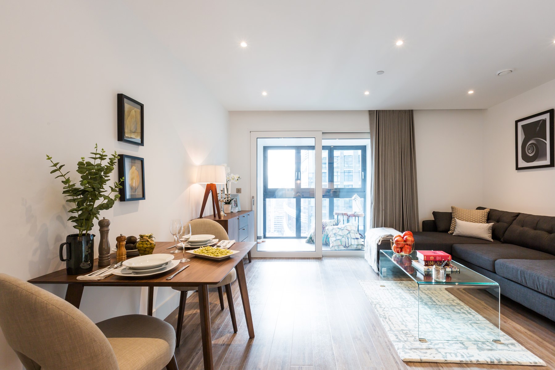 Mylo Aldgate One Bedroom Apartment Open Planned Living Area