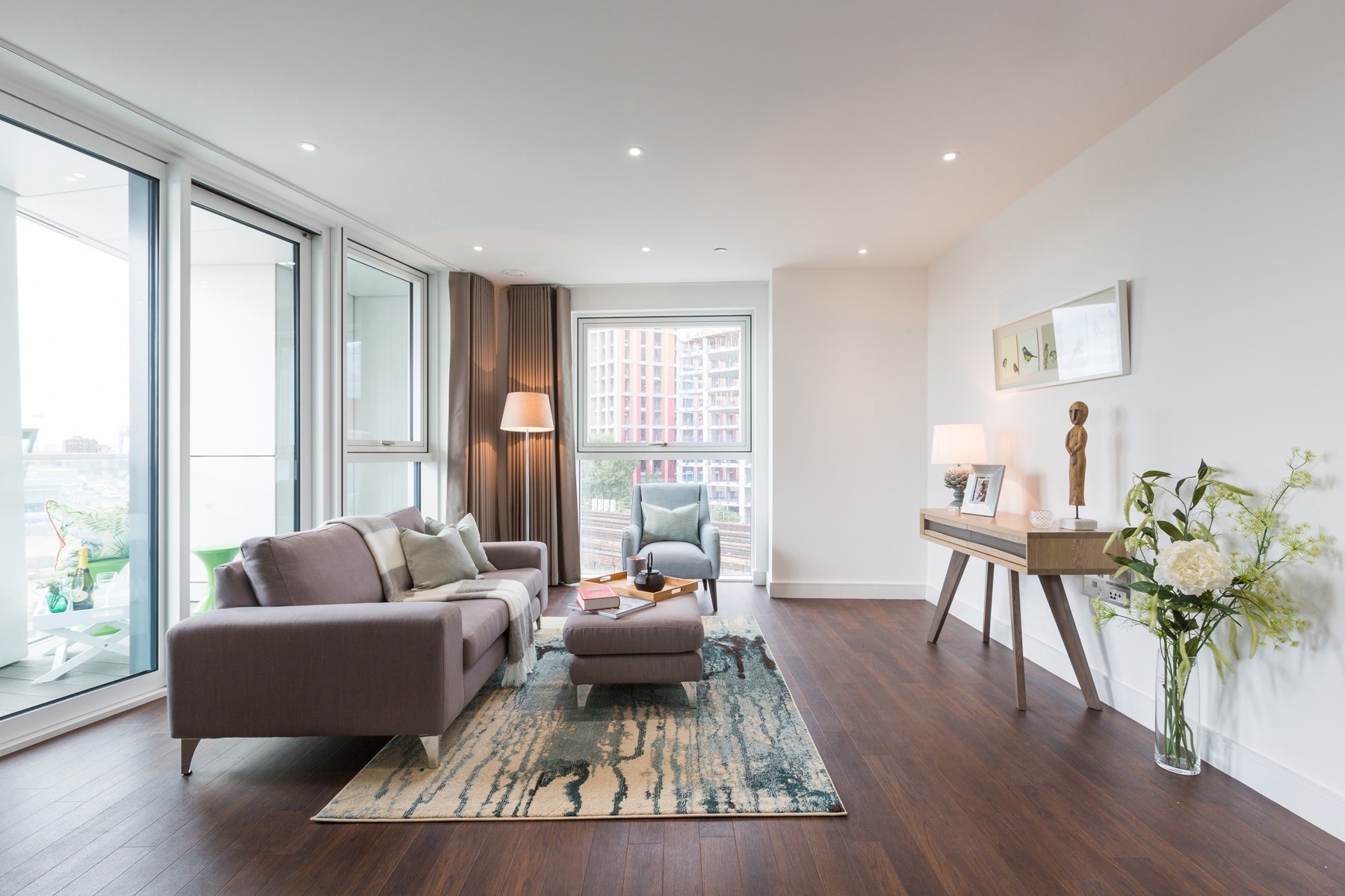 MyLo Nine Elms Point Two Bedroom Apartment Living Area